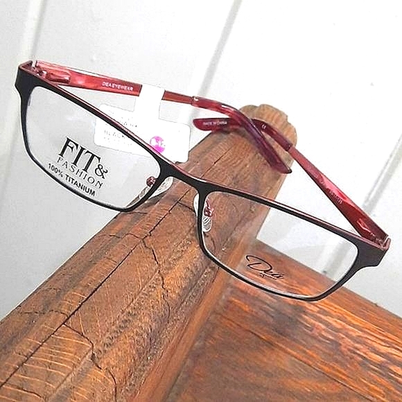 NEW TITANIUM Eyeglass Frame Rx'able, 55 17 135, glasses, hypoallergenic women's - Picture 2 of 7